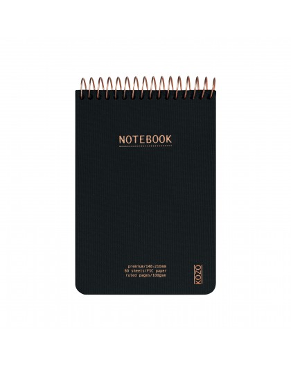 KOZO notebook A6 Premium Black