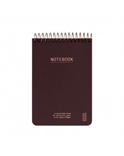 KOZO notebook A6 Premium Coffee