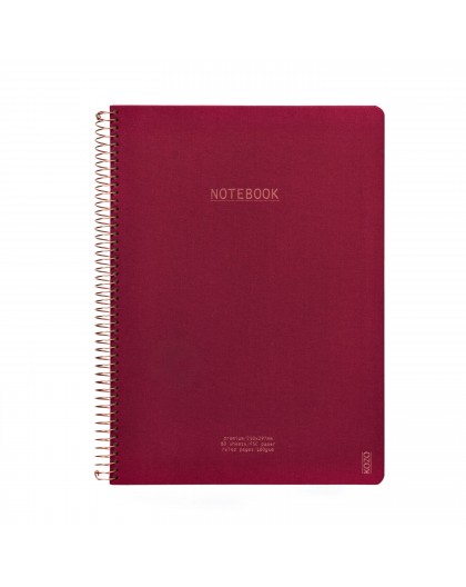 KOZO notebook A4 Premium Berry