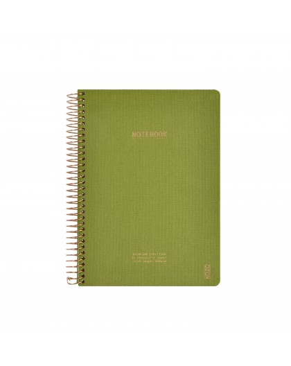 KOZO notebook A5 Premium Olive Green
