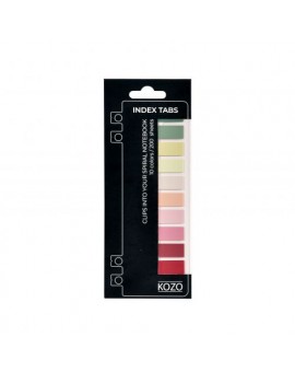 KOZO index tabs 10 colors Blush