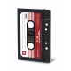 Stifflex Musicassette notebook Black Stereo 9x14cm