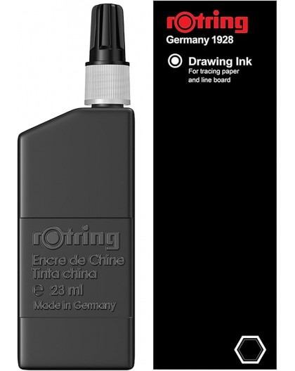 Rotring Isograph zwarte tekeninkt 23ml