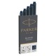 Parker Quink inktpatronen Blue Black