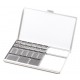 Art Toolkit Folio Palette Silver with assorted pans