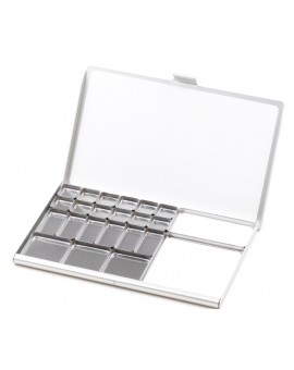 Art Toolkit Folio Palette Silver with assorted pans