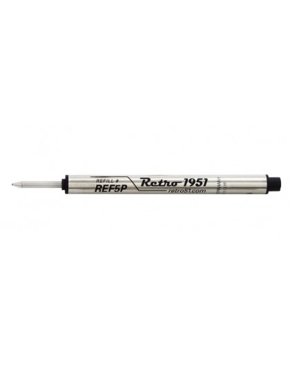 Retro 51 capless rollerball refill black