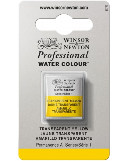 W&N Professional Water Colour - Transparent Yellow 1/2 napje