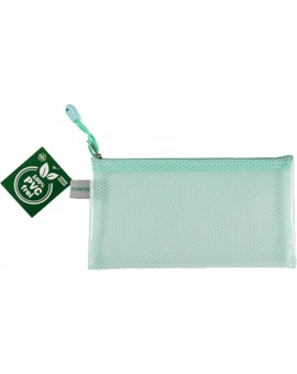 Foldersys transparant etui met ritssluiting 12x22cm