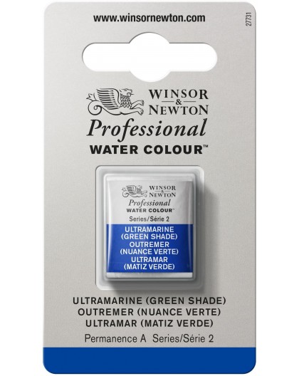 W&N Professional Water Colour - Ultramarine (Green Shade) 1/2 napje