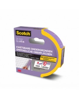 Scotch maskeertape voor gevoelige oppervlakken 24mm