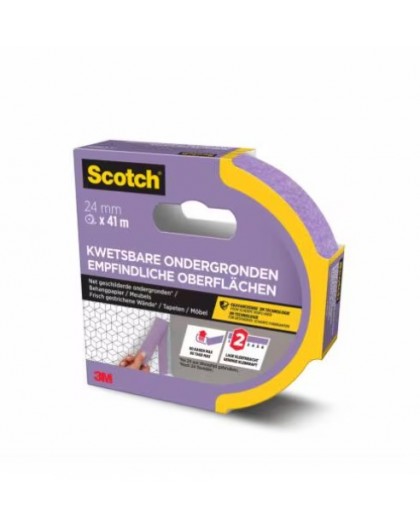 Scotch maskeertape voor gevoelige oppervlakken 24mm