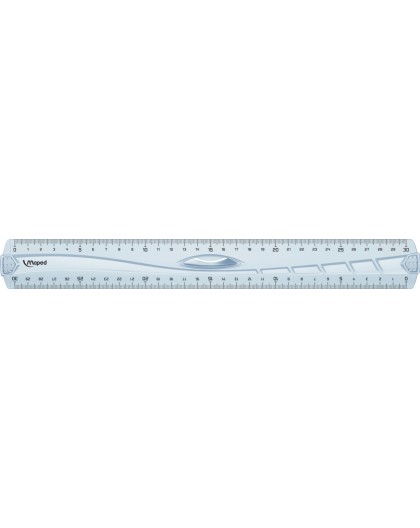 Maped Geometric lat met handvat 30cm