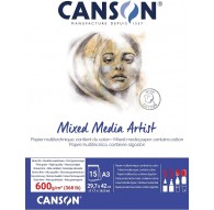 Canson Mixed Media Artist 600gr/m² - tekenblok gelijmd