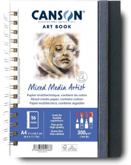 Canson Mixed Media Artist Art Book spiraal A4