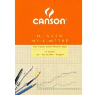 Canson millimeterpapier - blok 50 vellen