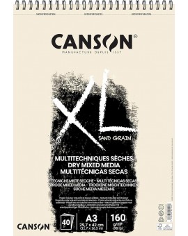 Canson XL Sand Grain 160gr - blok 40 vel natural