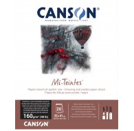 Canson Mi-Teintes 160gr - blok 20 vel Black