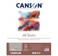 Canson Mi-Teintes 160gr - blok 20 vel Grey Tones