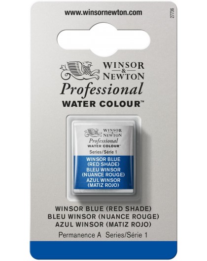 W&N Professional Water Colour - Winsor Blue (Red Shade) 1/2 napje