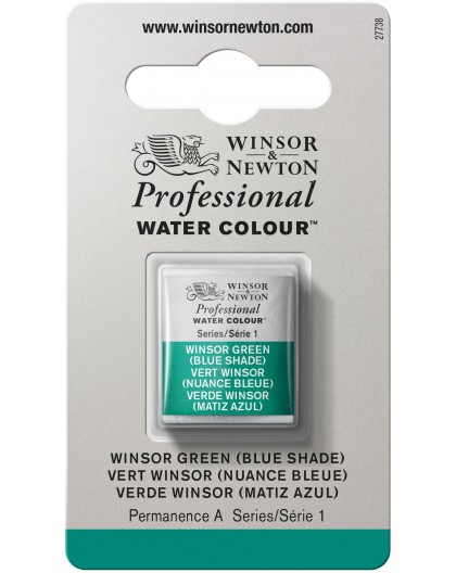 W&N Professional Water Colour - Winsor Green (Blue Shade) 1/2 napje