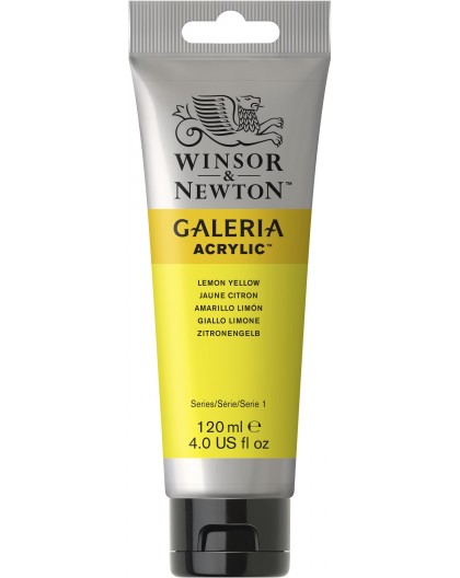 W&N Galeria Acrylic - Lemon Yellow tube 120ml