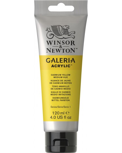 W&N Galeria Acrylic - Cadmium Yellow Medium Hue tube 120ml