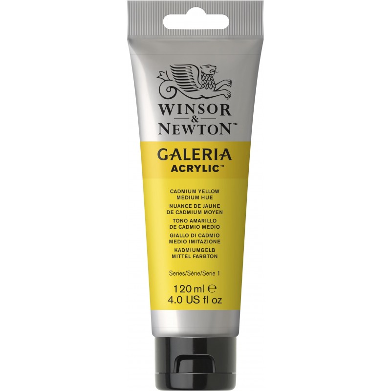 Phoenix Artist's Acrylic Paint, Cadmium Yellow Medium Hue, 120 ml