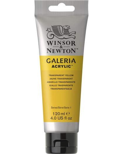 W&N Galeria Acrylic - Transparent Yellow tube 120ml