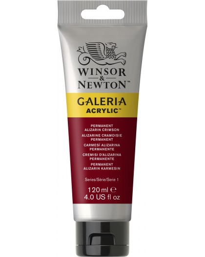 W&N Galeria Acrylic - Permanent Alizarin Crimson tube 120ml