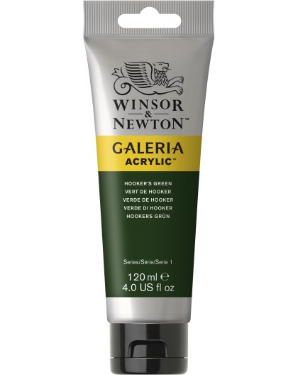 W&N Galeria Acrylic - Hooker's Green tube 120ml