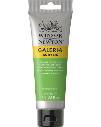 W&N Galeria Acrylic - Permanent Green Light tube 120ml