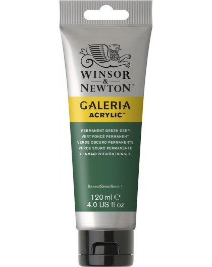 W&N Galeria Acrylic - Permanent Green Deep tube 120ml