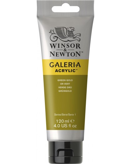 W&N Galeria Acrylic - Green Gold tube 120ml