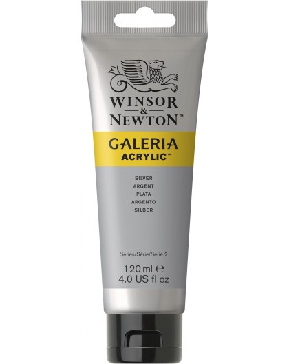 W&N Galeria Acrylic - Silver tube 120ml