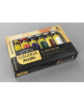 Set 6 tubes 60ml - W&N Galeria Acrylic