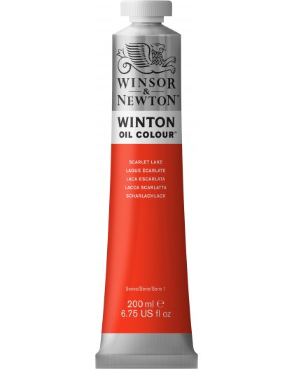W&N Winton Oil Colour - Scarlet Lake tube 200ml