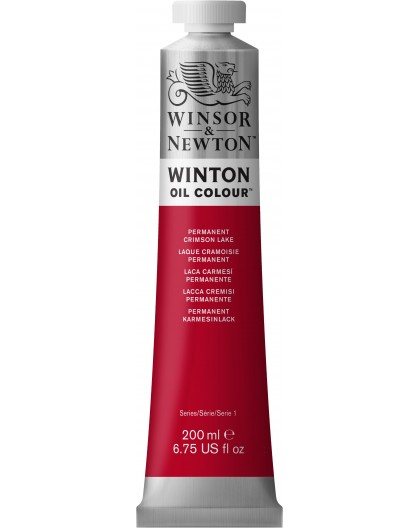 W&N Winton Oil Colour - Permanent Crimson Lake tube 200ml