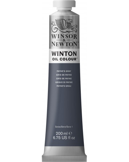 W&N Winton Oil Colour - Payne's Gray tube 200ml