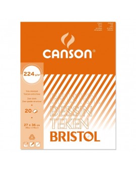 Canson Bristol - blok met 20 vellen tekenpapier