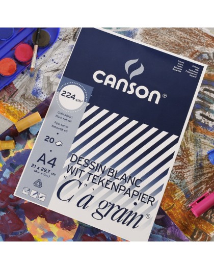 Canson C à Grain 224gr - blok tekenpapier