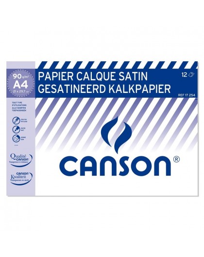 Canson kalkpapier 90-95gr - pochet 12 vellen
