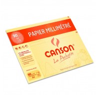 Canson millimeterpapier - pochet 12 vellen A4