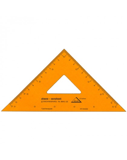 Standardgraph tekendriehoek 45°/45°