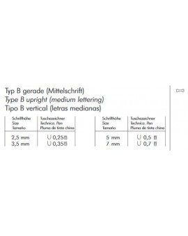 Standardgraph Isonorm lettersjabloon 2522