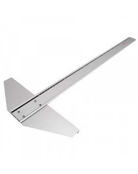 Italgraf aluminium T-lat met vaste kop - 60 cm