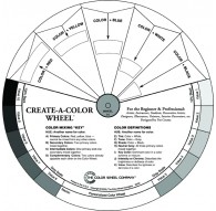 Create a Color Wheel kleurenmengcirkel - vooraanzicht