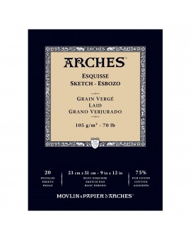 Arches Esquisse - blok schetspapier Grain Vergé - 23x31cm