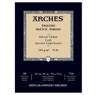 Arches Esquisse - blok schetspapier Grain Vergé - 23x31cm