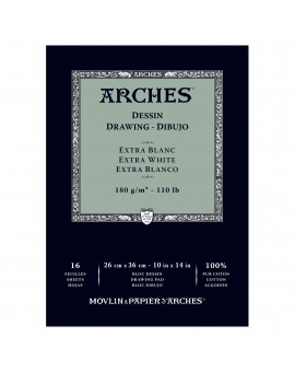 Arches Dessin - blok tekenpapier extra wit - 23x31cm
